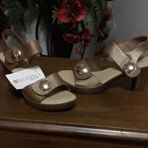 Patrizia - Bronze Chunky Heel Sandals